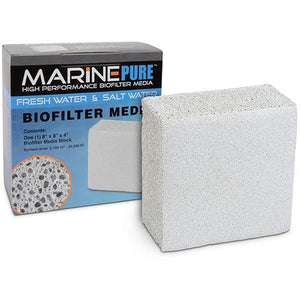 MarinePure Biofilter Media- 8" x8" x 4" Block